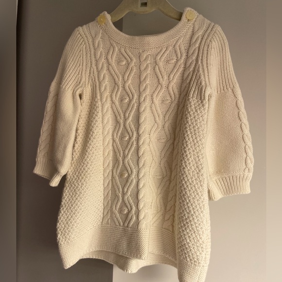 Baby gap white knit sweater - Picture 1 of 4